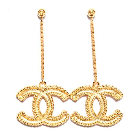 chanel drop down earrings|drop Chanel earrings fashion.